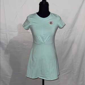 Girls Converse Mint Green Dress with Glitter All Star Patch